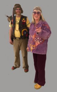 #1965-1975_Hippie_par_anorak - Alice kostumeland - 70er tøj: Genskab Dansk Nostalgis Magi med Alice Kostumeland 1965-1975 hippie tøj