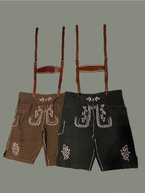Lærreds Lederhosen med læderseler