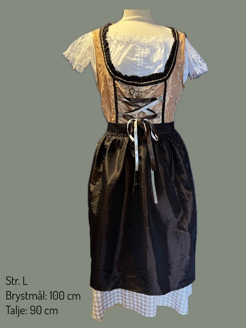 Tyroler dirndl brun str. L